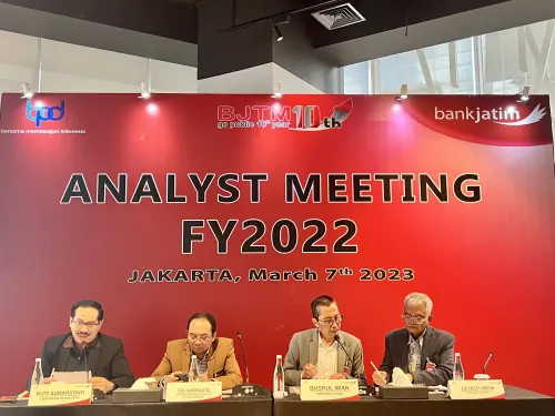 Cetak Laba Rp1,543 Triliun pada 2022, Bank Jatim Siap Tebar Dividen Tunai Rp53,08 per Saham