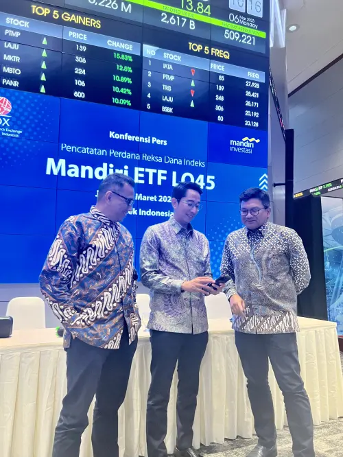 Dana Kelolaan Reksadana Mandiri ETF LQ45 Ditargetkan Rp100 Miliar Tahun Ini