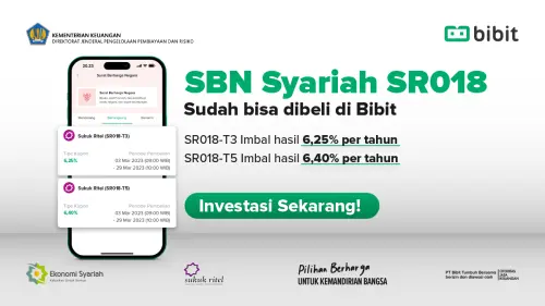Dijamin Negara, SBN Syariah SR018 Sudah Bisa Dibeli via Bibit.id. Begini Caranya!