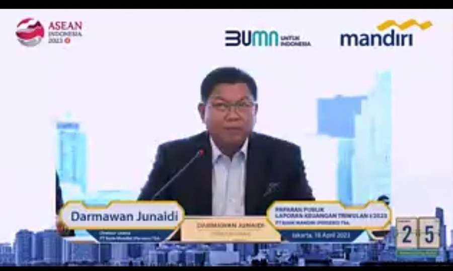 Menanjak 25,2%, Laba Bersih Bank Mandiri Capai Rp12,6 Triliun pada Kuartal I 2023