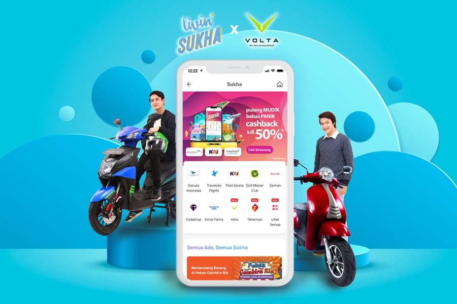 Beli Motor Listrik Volta Kini Bisa Via Aplikasi Livin’ by Mandiri