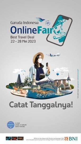 Catat Tanggalnya! Garuda Indonesia Online Travel Fair Obral Diskon Hingga 80%