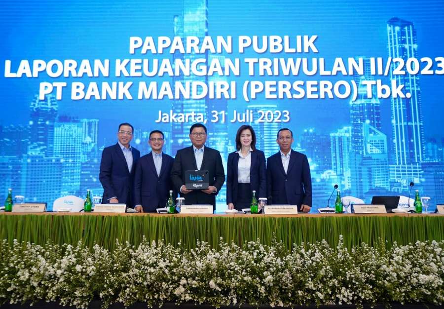 Melejit 24,9%, Laba Bersih Bank Mandiri  Tembus Rp25,2 Triliun pada Semester Satu 2023