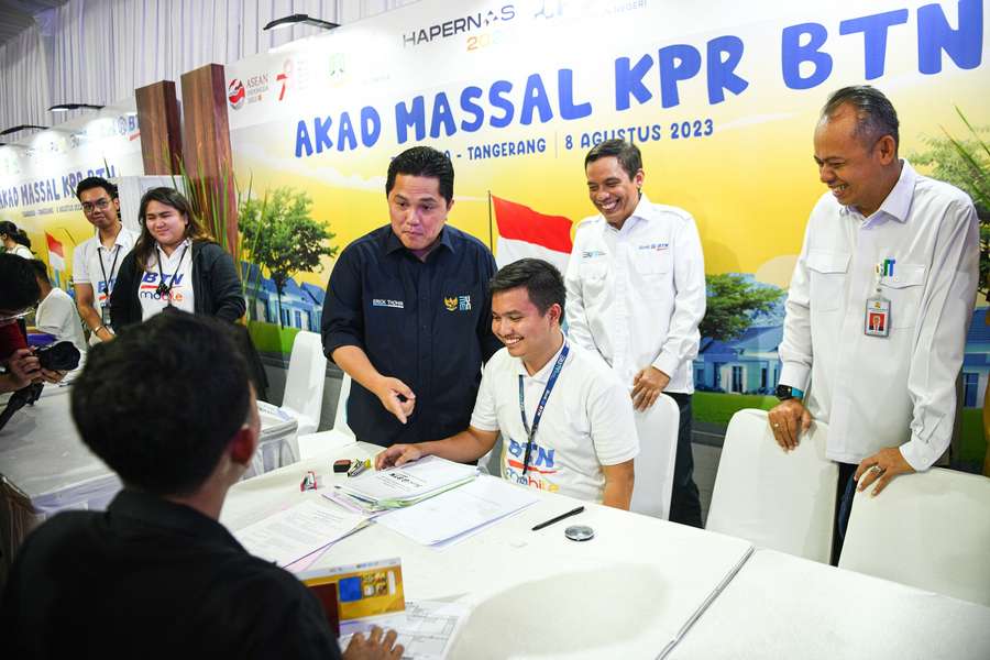BTN Gelar Akad KPR Massal 10.000 Unit, Erick Tohir : Solusi Hunian Rakyat!