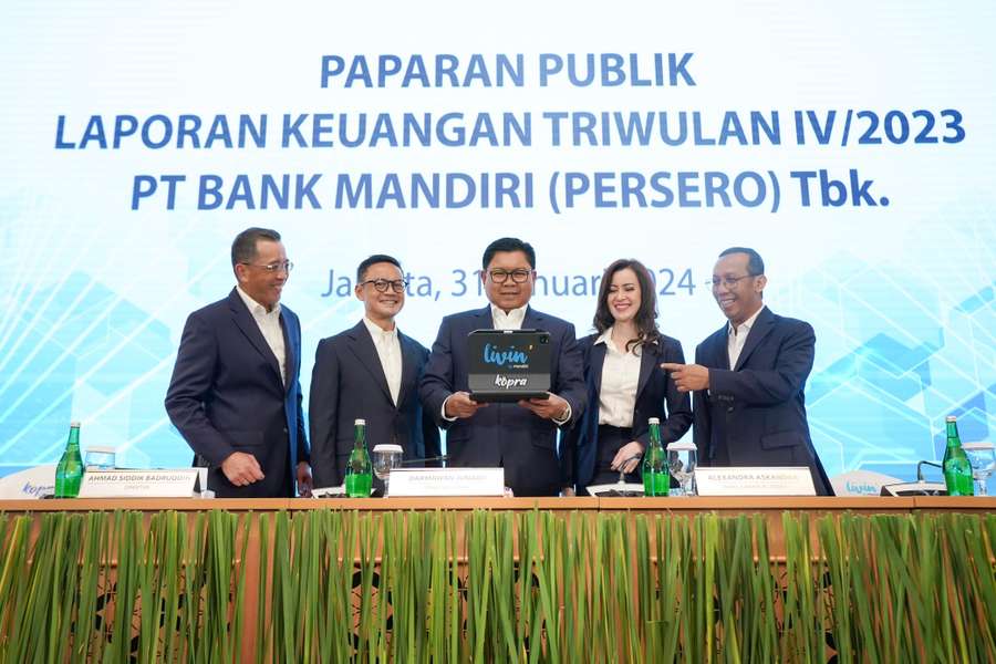 Bank Mandiri Raih Laba Bersih Rp 55,1 Triliun pada 2023