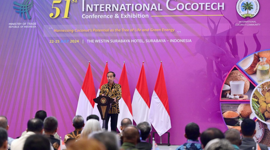 Resmikan Konferensi Cocotech ke-51, Jokowi Soroti Potensi Kelapa untuk Ekonomi Hijau