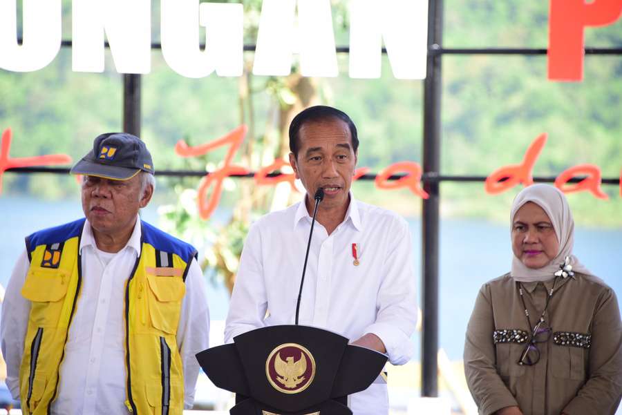 Resmikan Bendungan Pamukkulu, Jokowi: Penunjang Produktivitas Pertanian