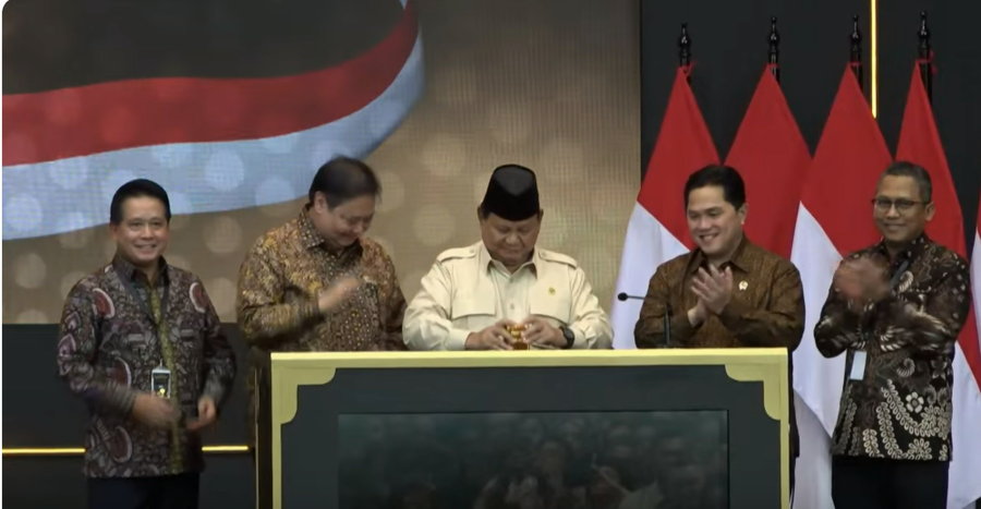 Prabowo Resmikan Bank Emas Pertama di Indonesia, Bisa Tambah Rp245 Triliun ke PDB!