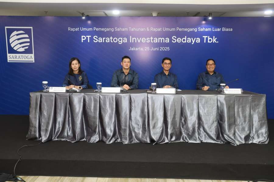 RUPS Saratoga Sepakat Bagi Dividen Rp14,75 per Saham, Tunjuk Komisaris Baru