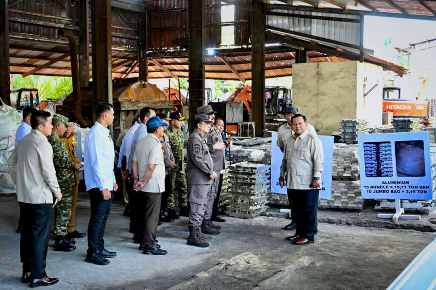 Penyerahan Aset Barang Rampasan Negara Bernilai Triliunan dari Tambang Ilegal Disaksikan Presiden Prabowo
