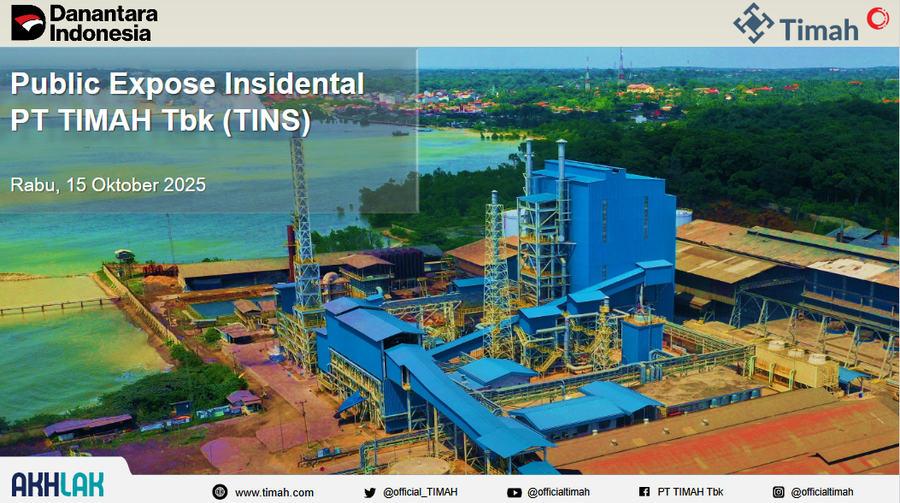 Timah (TINS) Bidik Pendapatan Rp12,26 Triliun pada 2025, Naik 12,89%