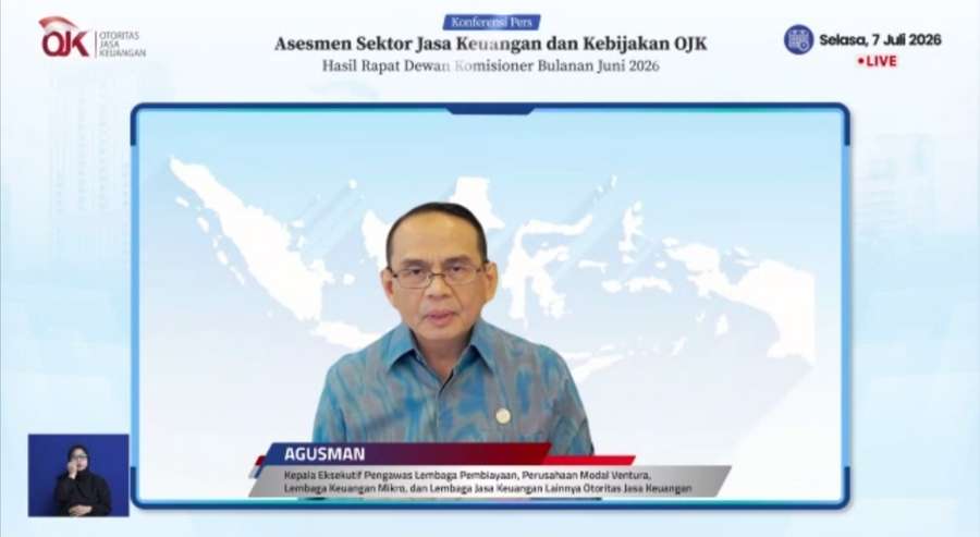 OJK: Piutang Pembiayaan Tumbuh 3,13% pada Mei 2026