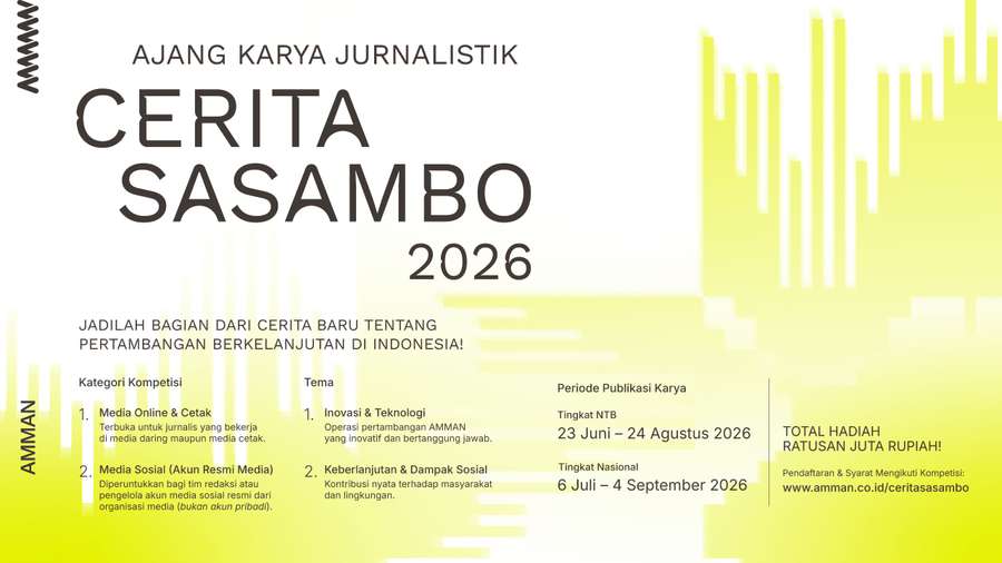 AMMAN Buka Kompetisi Jurnalistik Nasional Cerita Sasambo 2026, Hadiah Ratusan Juta Rupiah