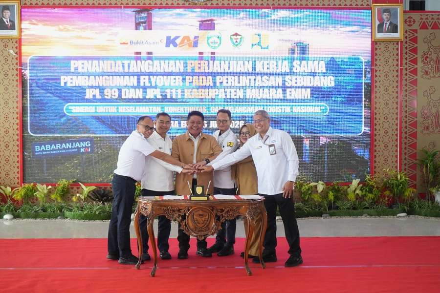 Bukit Asam (PTBA) Perkuat Kolaborasi, Bangun Flyover Simpang Belimbing dan Ujan Mas
