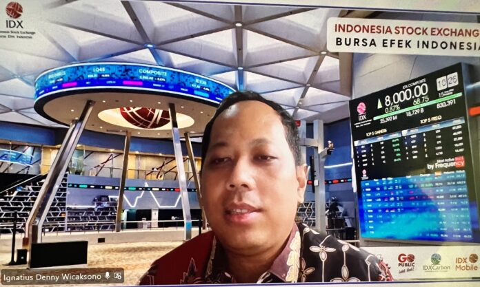 Kepala Divisi Pengembangan Bisnis 2 BEI, Ignatius Denny Wicaksono